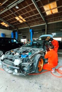 セリカ GT-FOUR パーツ取り外し