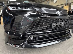 80ハリアー PHEV化 完成フロント右斜め 山陽小野田市