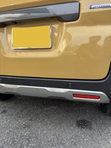 スペーシアギア バックドア リアバンパー交換 完成 山陽小野田市