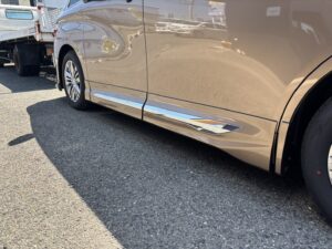 アルファード40系 モデリスタ サイドスカート 取付完了