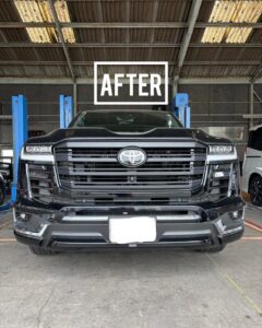 ランクル300 フロントフェイス ブラックアウト後 正面 山陽小野田市