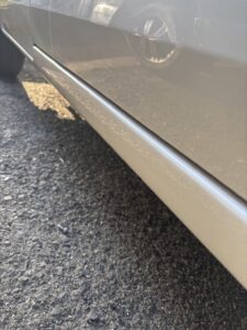 スペーシア ロッカーパネル修理完成 パールホワイト塗装 山陽小野田市