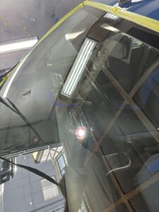 フロントガラス 油膜・ウロコ除去後の仕上がり