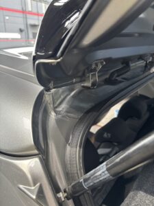 山陽小野田市 洗車 トランク内側の洗浄状態