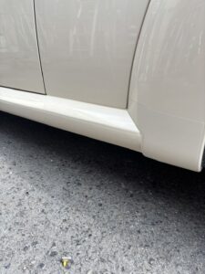 ビートル ロッカーパネル 板金塗装完成 別角度 山陽小野田市 若山自動車