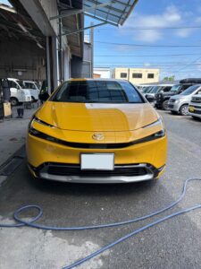 プリウス マスタード 全景｜山陽小野田市 若山自動車