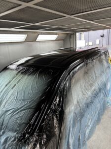セレナ ルーフ ブラック塗装 板金塗装 山陽小野田市