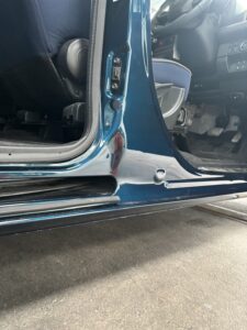 ムーブキャンバス ロッカーパネル交換 完成 運転席側サイドシル 山陽小野田市