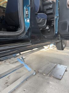 ムーブキャンバス ロッカーパネル 事故損傷 Before 山陽小野田市 若山自動車
