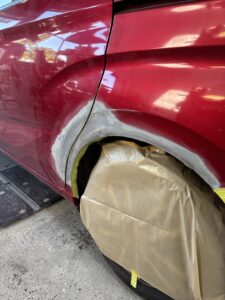 フリード スタッド溶接機で粗だし鈑金 板金作業