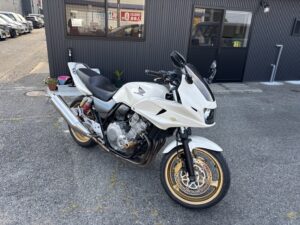 バイク 全塗装 完成 CB400SB 山陽小野田市 若山自動車