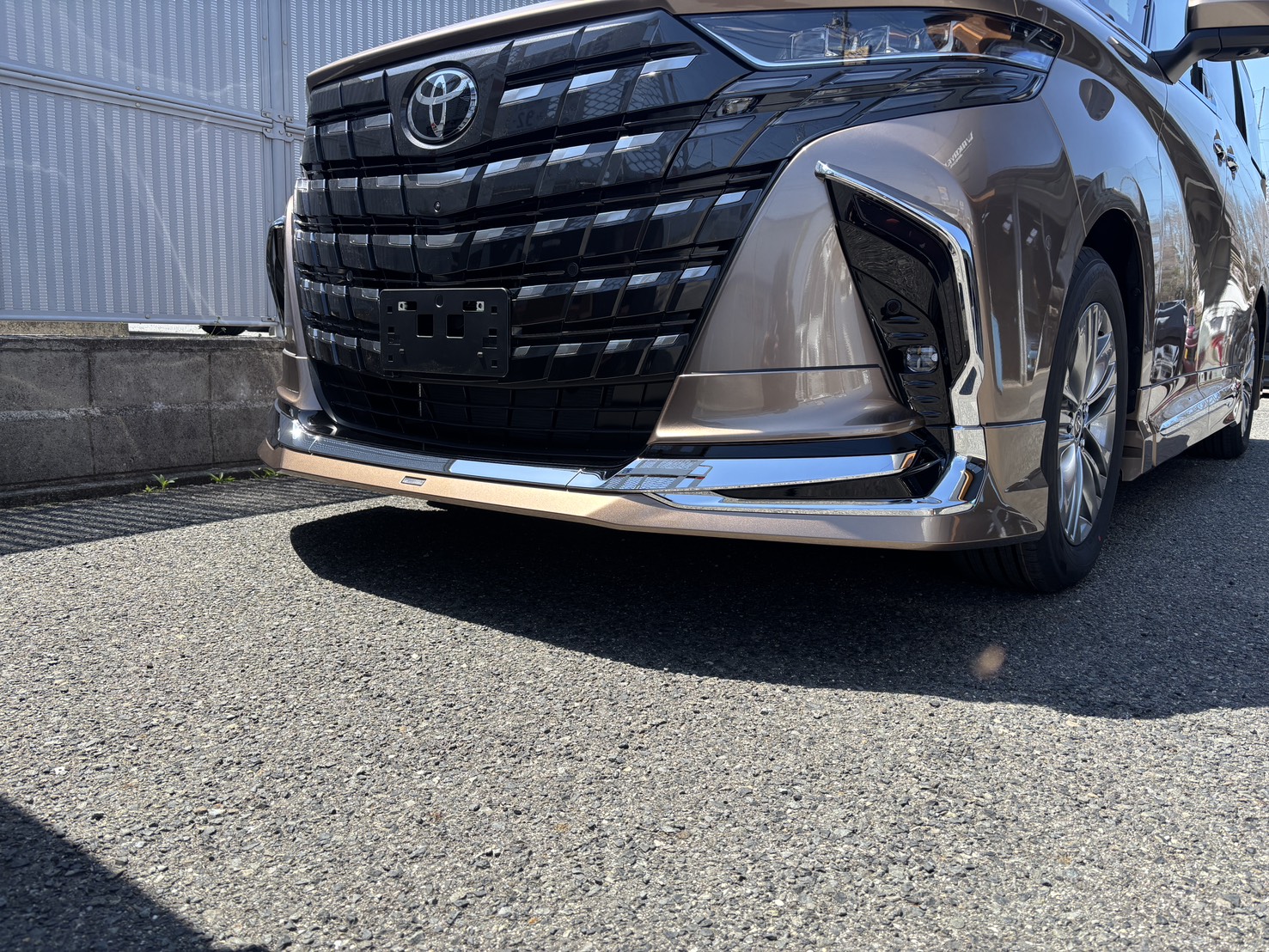 アルファード40系 モデリスタ フロントスポイラー 取付完了